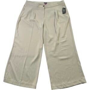 Vince Camuto Wide Leg Dress Pants Beige Cream High Rise Women’s 20W Minimal